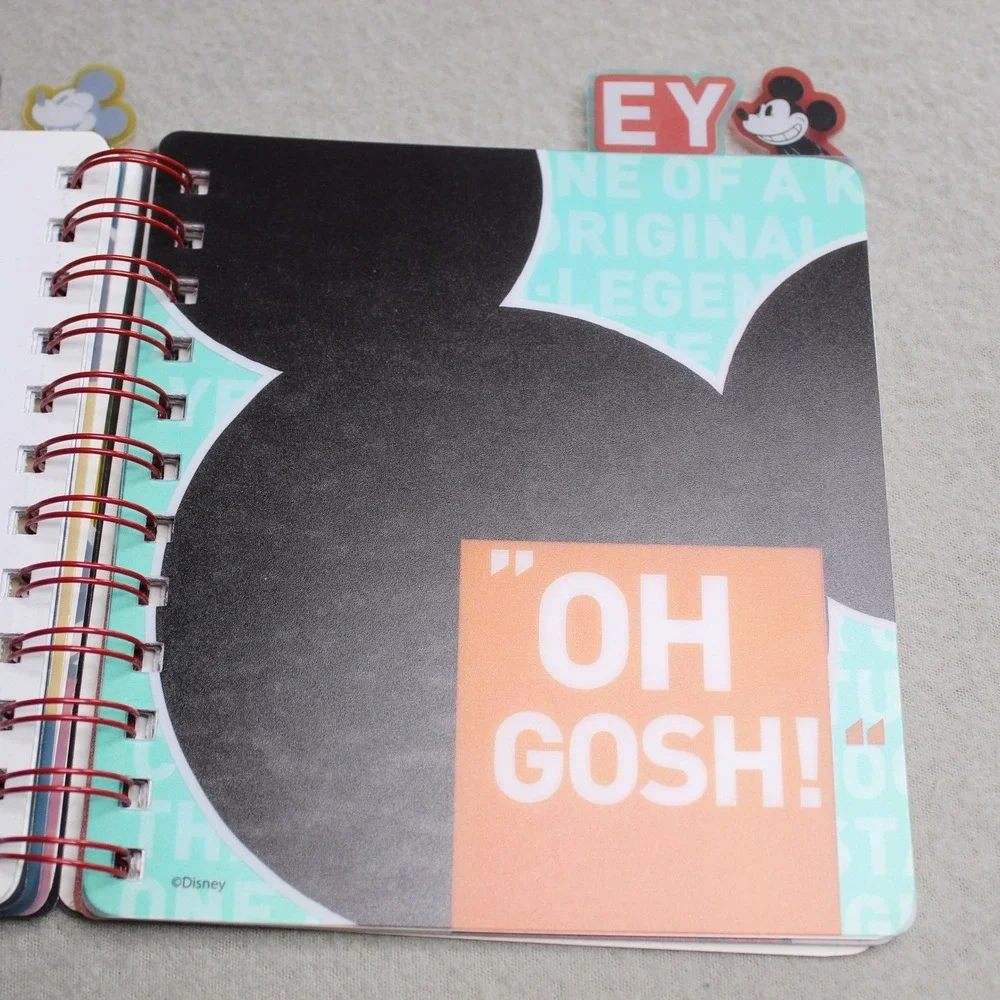 Disney Mickey Mouse 90 Years True‎ Original Spiral Notebook Tri-Coastal Design